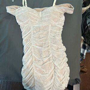 Elegant Cream Mini Dress